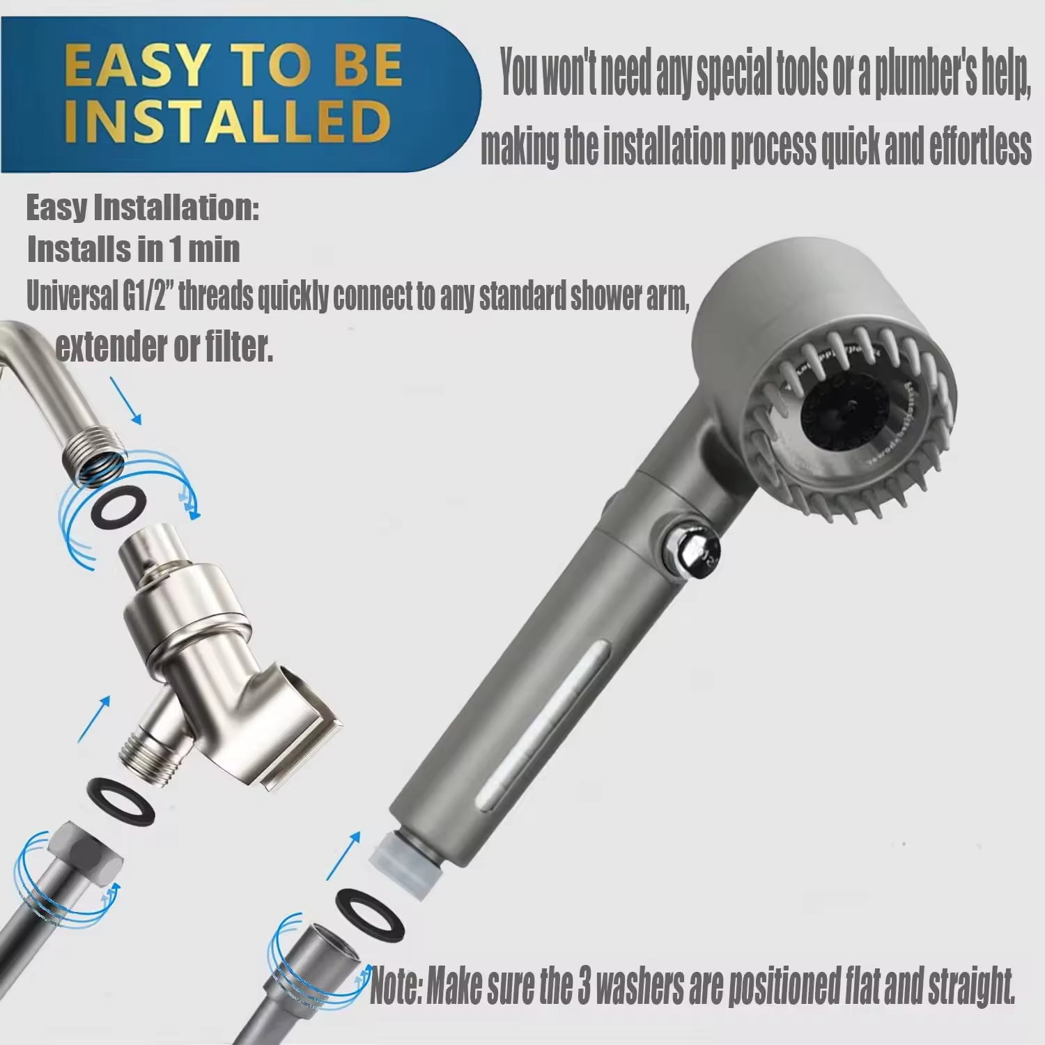 Turbocharged Shower Head