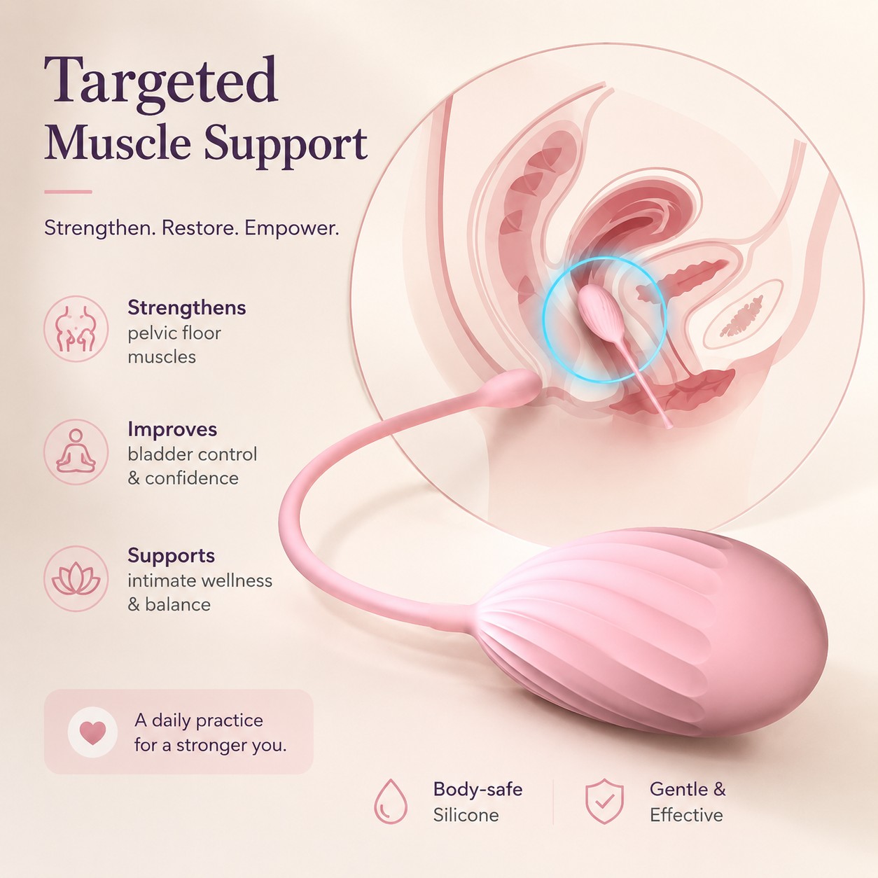 The Joybloom 5-Piece Progressive Weighted Kegel Ball Set