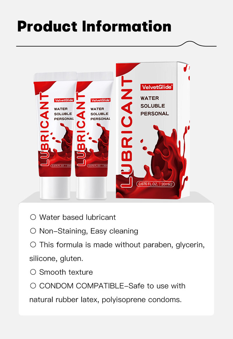 VelvetGlide Water Soluble Lubricant​