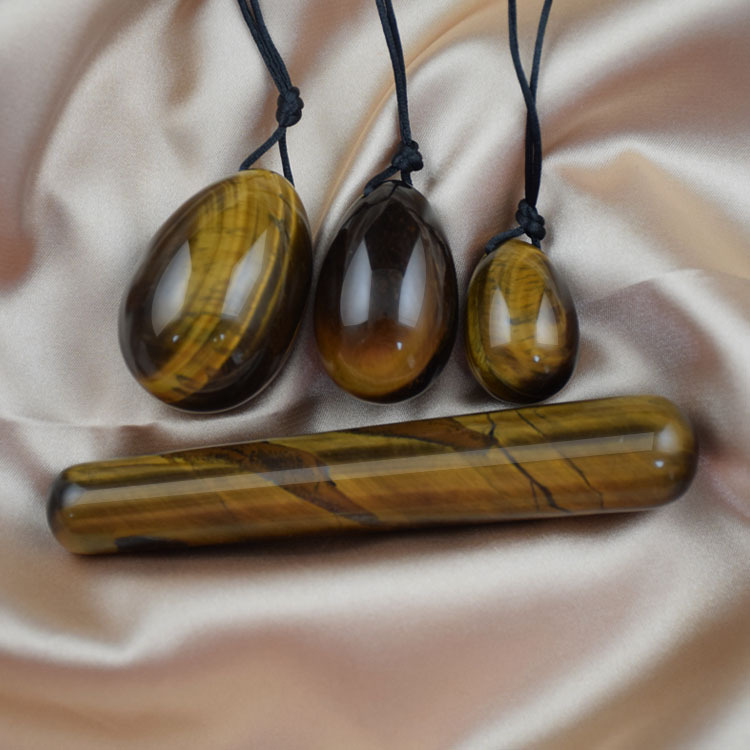 Tiger's Eye Crystal Wand and Healing Stones Kit