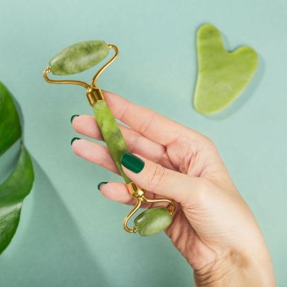 Jade Face Massage Roller & Gua Sha Scraping Massage Tool