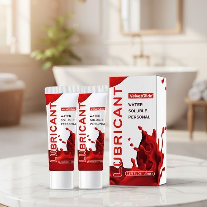 VelvetGlide Water Soluble Lubricant​ - 2 IN 1 BOX Travel Kit