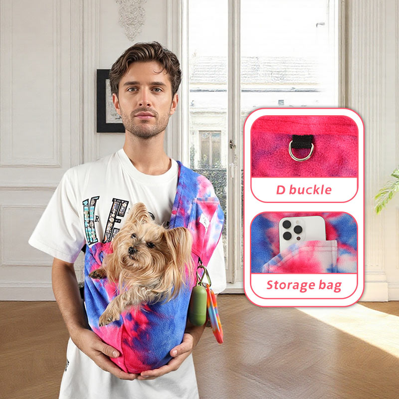 2025 Pet Sling Carrier L - Yunpawpet Handsfree Cat Sling Carrier Pouch for Chinchillas, Hedgehogs Puppies Kittens Dog baby cat baby dog pet hug backpack