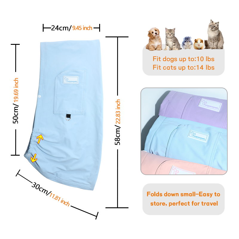 Cool Feeling Cat Sling Carrier, Pet Sling Carrier, Large Bonding Sling Handsfree Carrier Pouch for Small Pets - Soft & Secure Design for Chinchillas, Hedgehogs, Rats, Sugar Gliders, Guinea Pigs & More. Dog Sling, Cat Pouch.