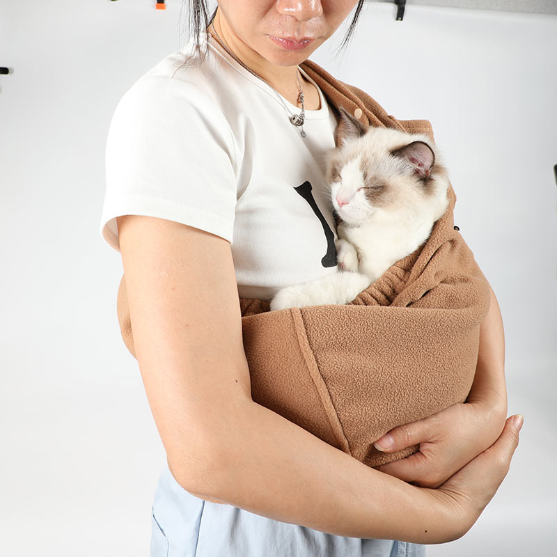 2025 Pet Sling Carrier L - Yunpawpet Handsfree Cat Sling Carrier Pouch for Chinchillas, Hedgehogs Puppies Kittens Dog baby cat baby dog pet hug backpack