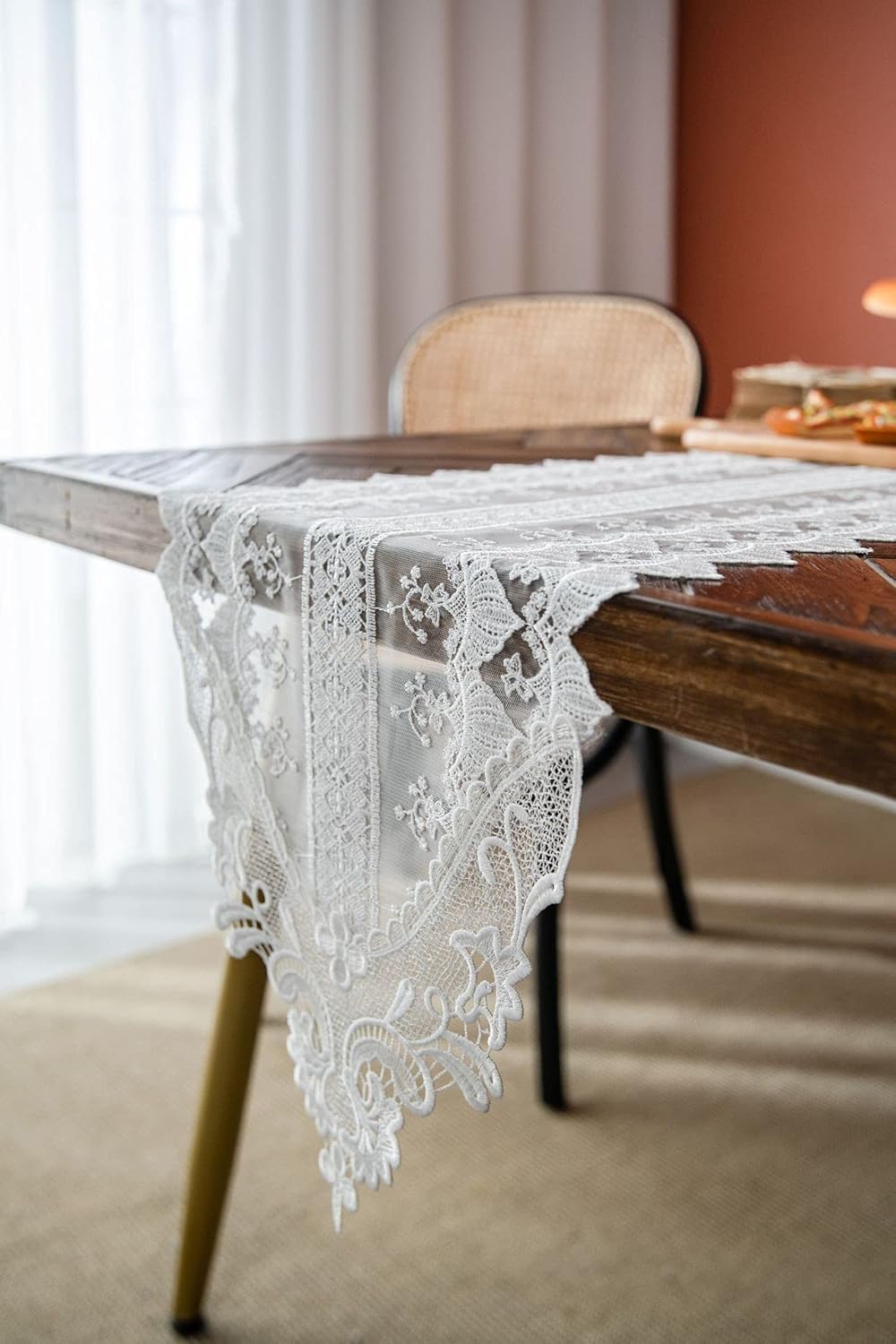 Long square tablecloth taped craft tablecloth festive decoration restaurant and wedding and party runners