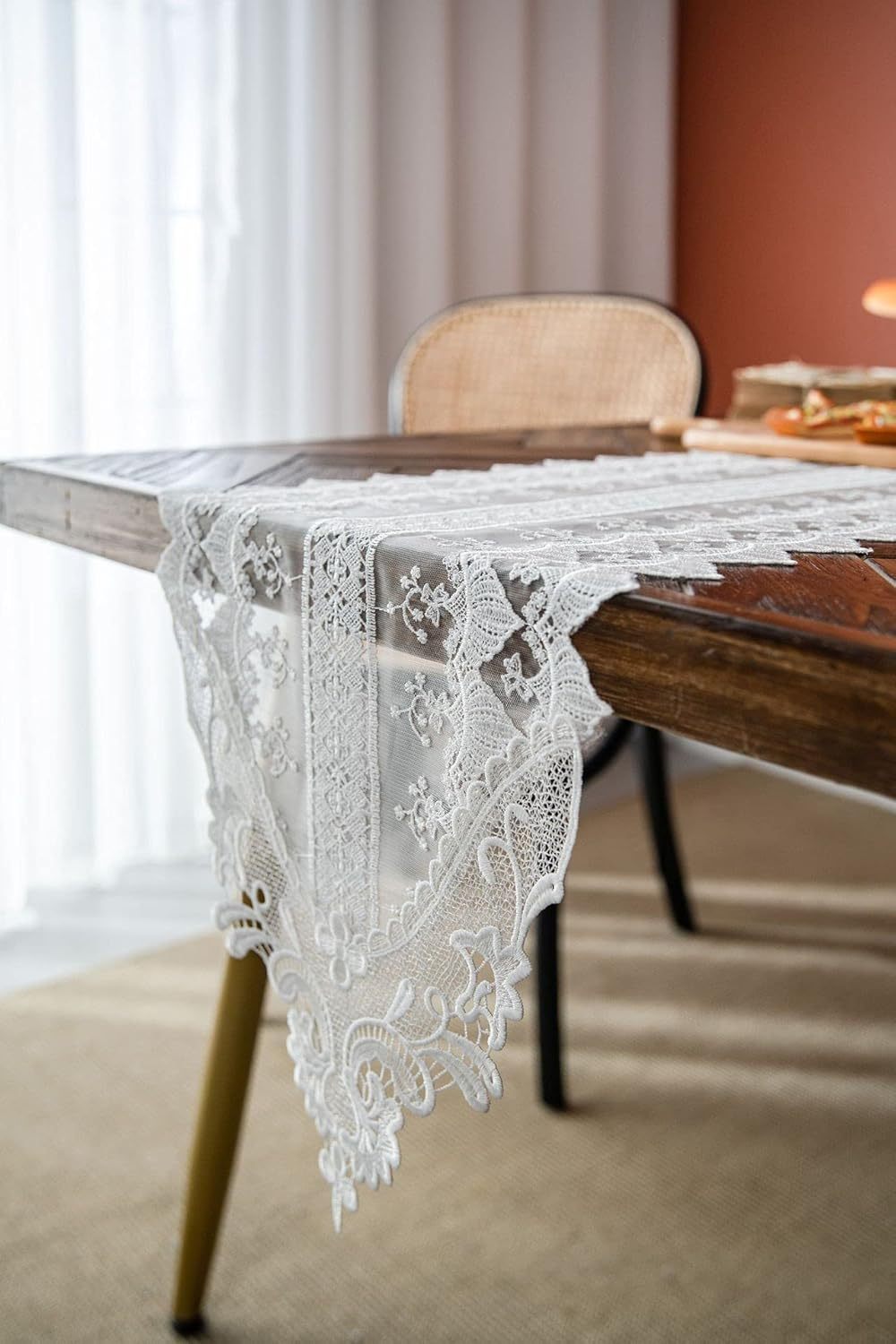 Long square tablecloth taped craft tablecloth festive decoration restaurant and wedding and party runners