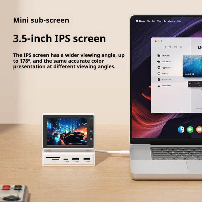 Small Computer Secondary Screen Type-C Docking Station