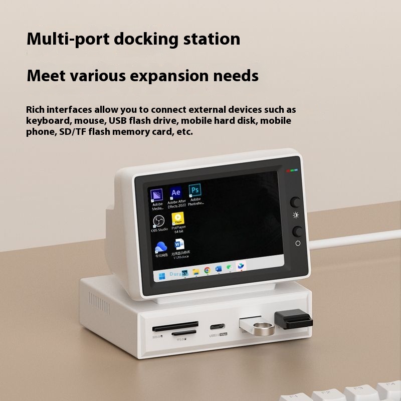 Small Computer Secondary Screen Type-C Docking Station