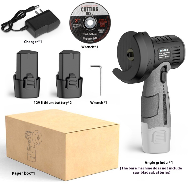 12V lithium battery portable angle grinder