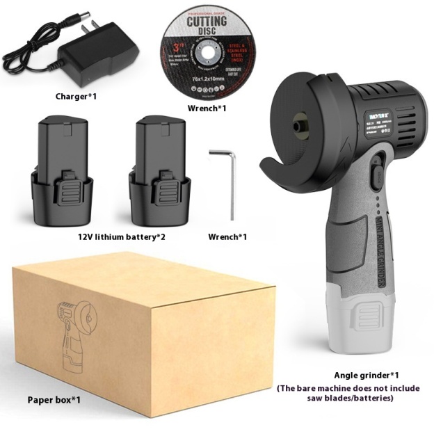 12V lithium battery portable angle grinder