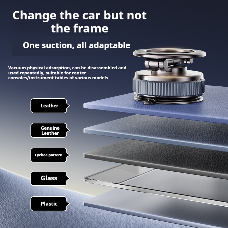 Vacuum Magnetic Car Phone Holder