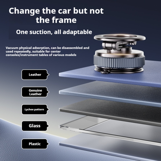 Vacuum Magnetic Car Phone Holder