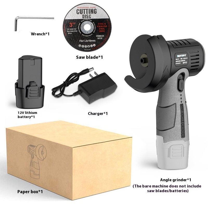 12V lithium battery portable angle grinder