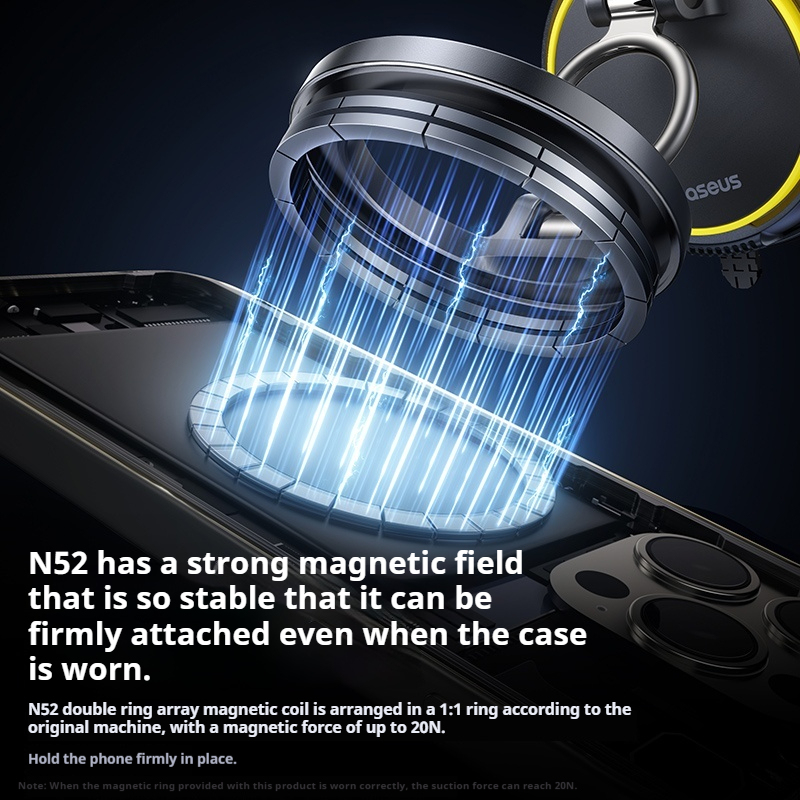 Vacuum Magnetic Car Phone Holder