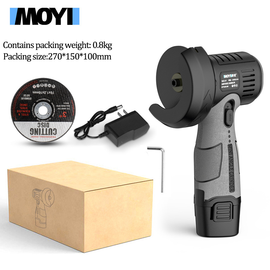 12V lithium battery portable angle grinder