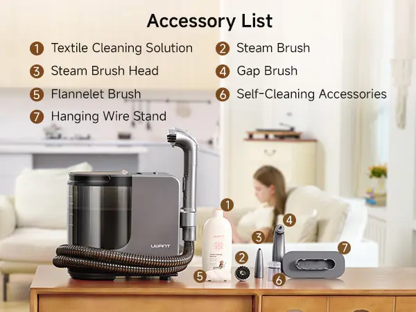 Product Introduction of Uwant B400 Steam Portable Carpet Cleaner , 18Kpa Powerful Spot Cleaner Machine, Upholstery & Sofa Cleaner for Home,Car and Auto Detailer 10