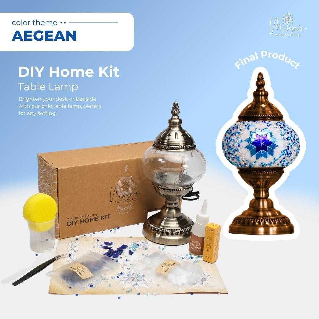 Mosaic Lamp DIY Home Kit