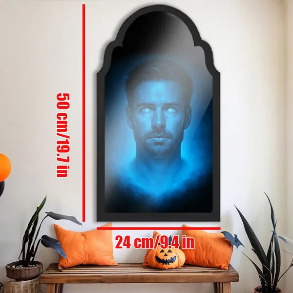 Custom Halloween Haunted Mirror Personalized Face Magic Mirror Gifts For Halloween