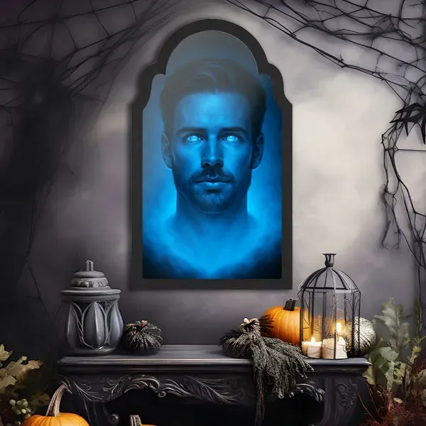Custom Halloween Haunted Mirror Personalized Face Magic Mirror Gifts For Halloween