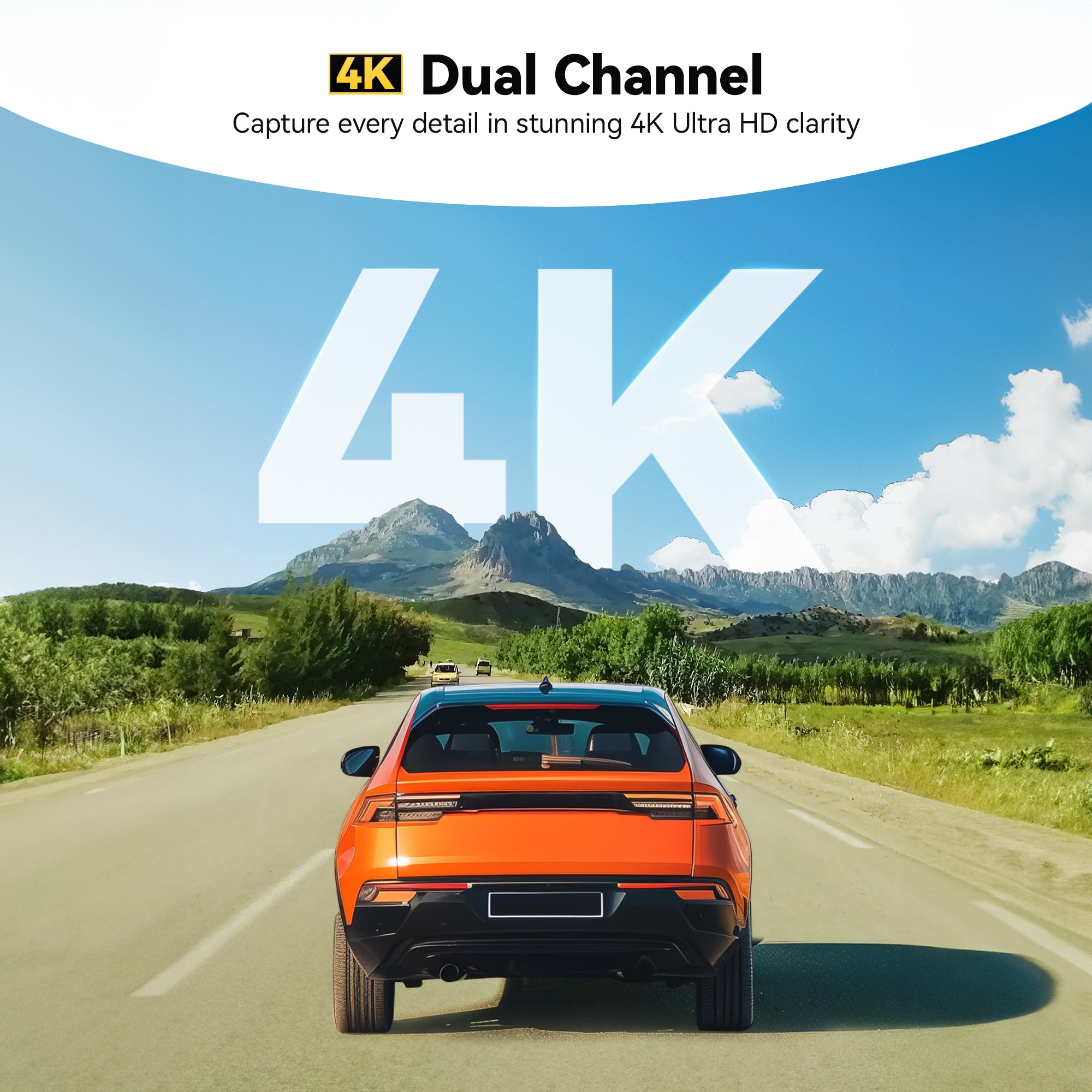 WOLFBOX G850Pro 4K Wifi ADAS Front and Rear Mirror Dash Cam camera WOLFBOX