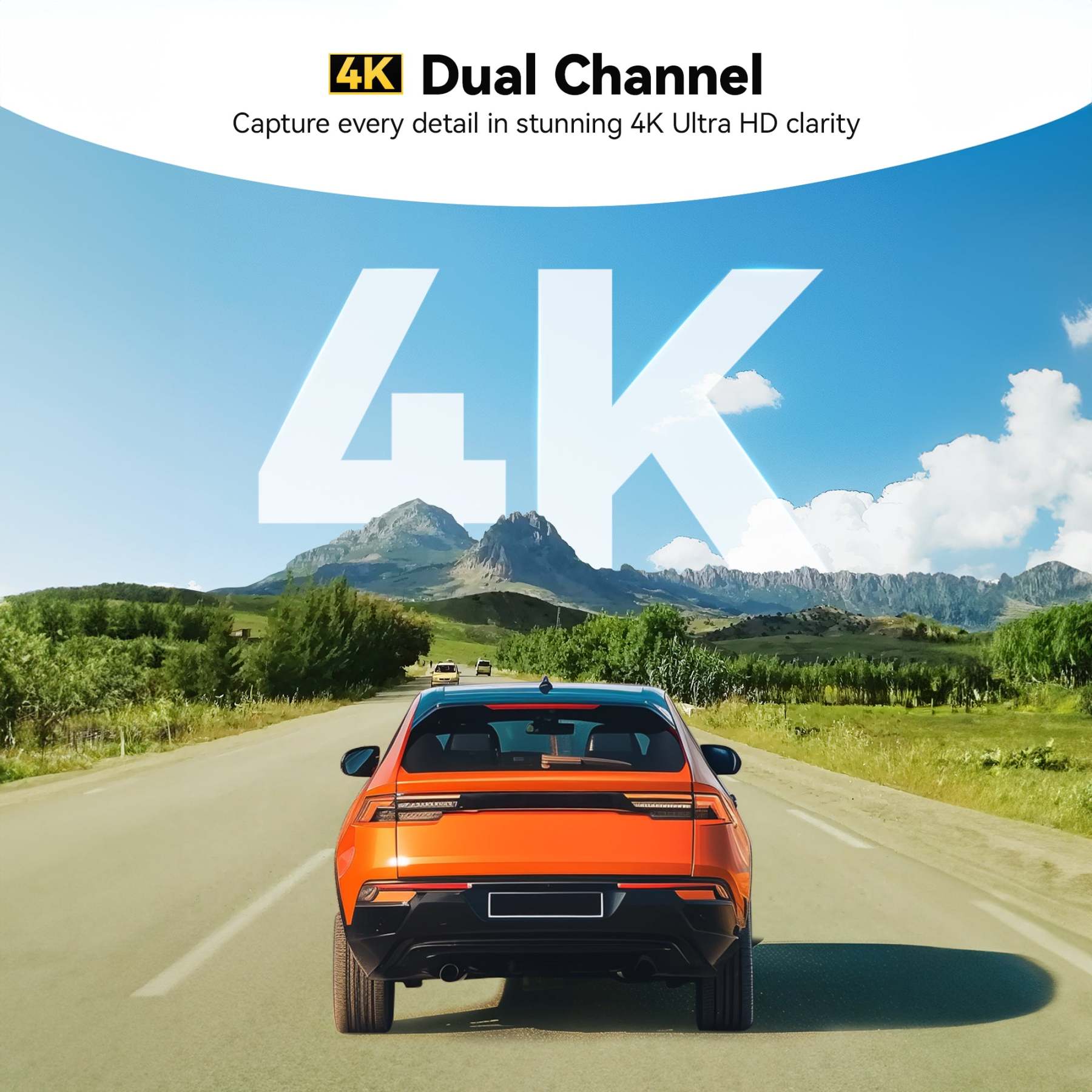 WOLFBOX G850Pro 4K Wifi ADAS Front and Rear Mirror Dash Cam camera WOLFBOX