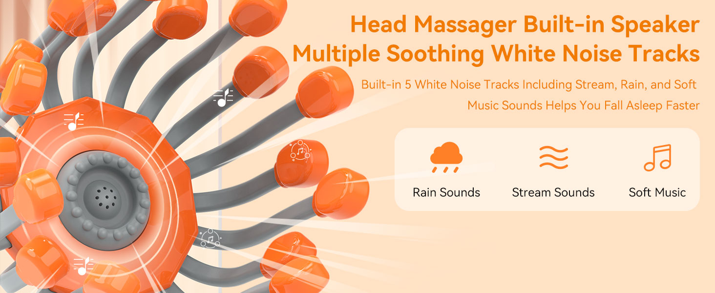 Head Massager Scalp Massager Electric Scalp Massager with 20 Independent Massage Nodes, 5 Modes,