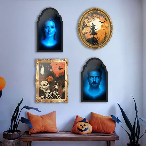 Custom Halloween Haunted Mirror Personalized Face Magic Mirror Gifts For Halloween