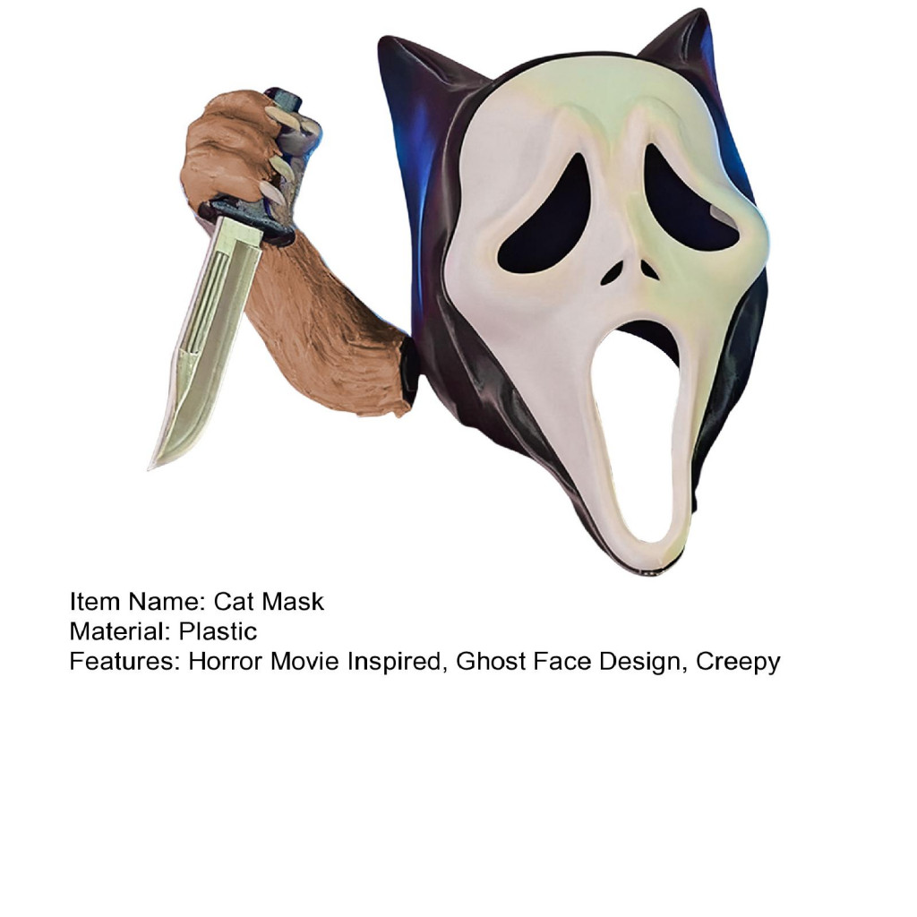 Fifaytech Halloween scary mask for cat