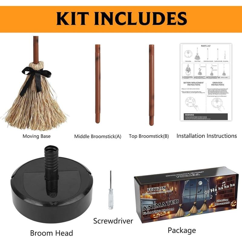 🔥Halloween Early sale ! ✨Spooky Sounds Dancing Broom