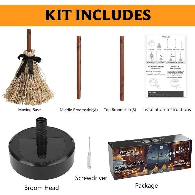 🔥Halloween Early sale ! ✨Spooky Sounds Dancing Broom