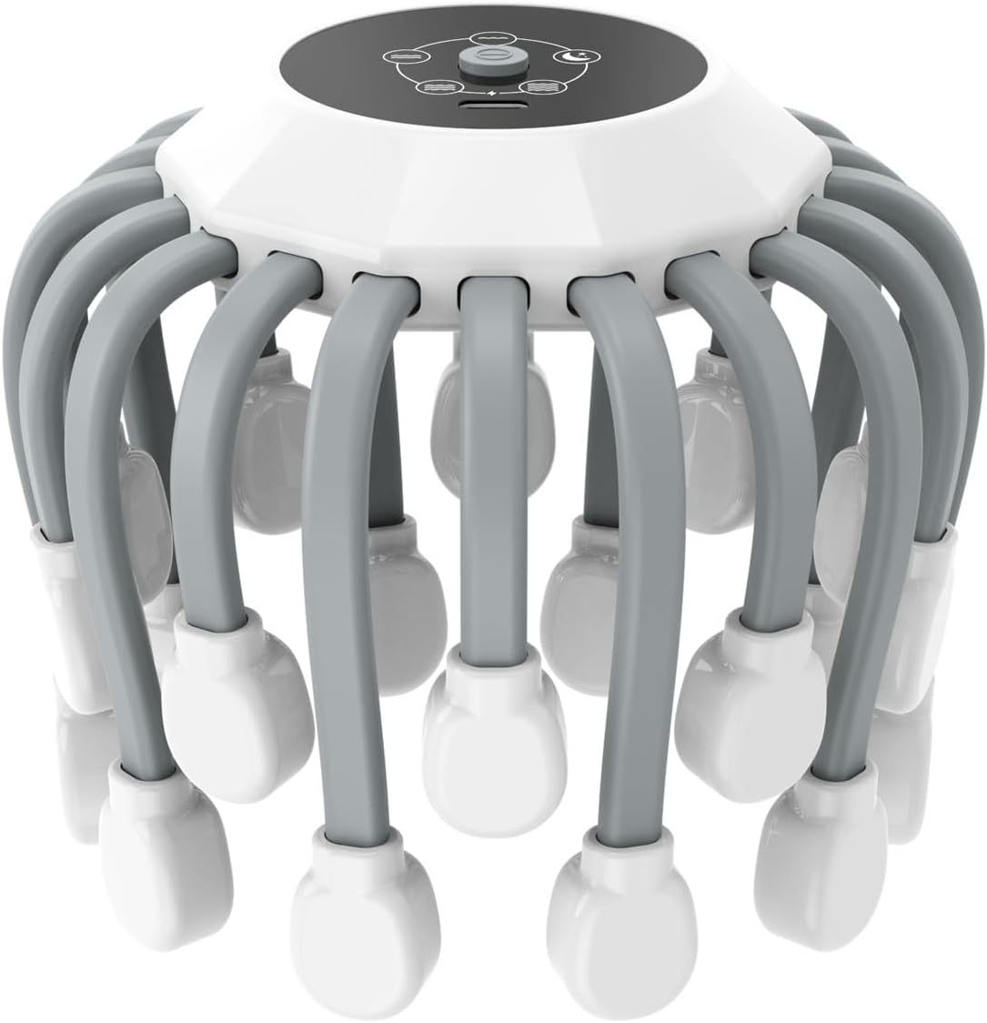 🎉Last Day 60% OFF⏰️Electric Scalp Massager/Head Massager Scalp + 20 Independent Massage Nodes +5 Modes+ 360° Adjustable Head Massager