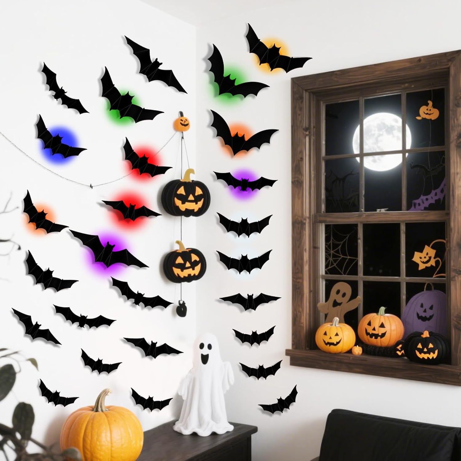 LED HALLOWEEN BATS