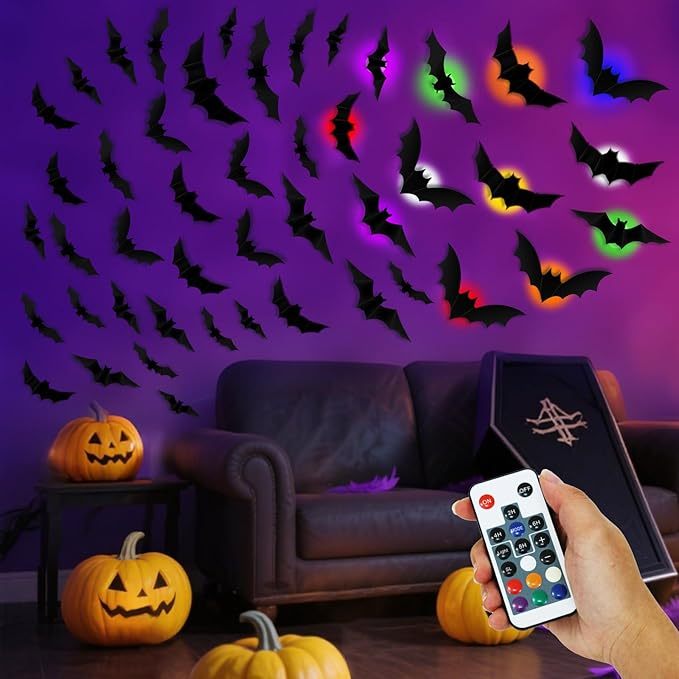 LED HALLOWEEN BATS