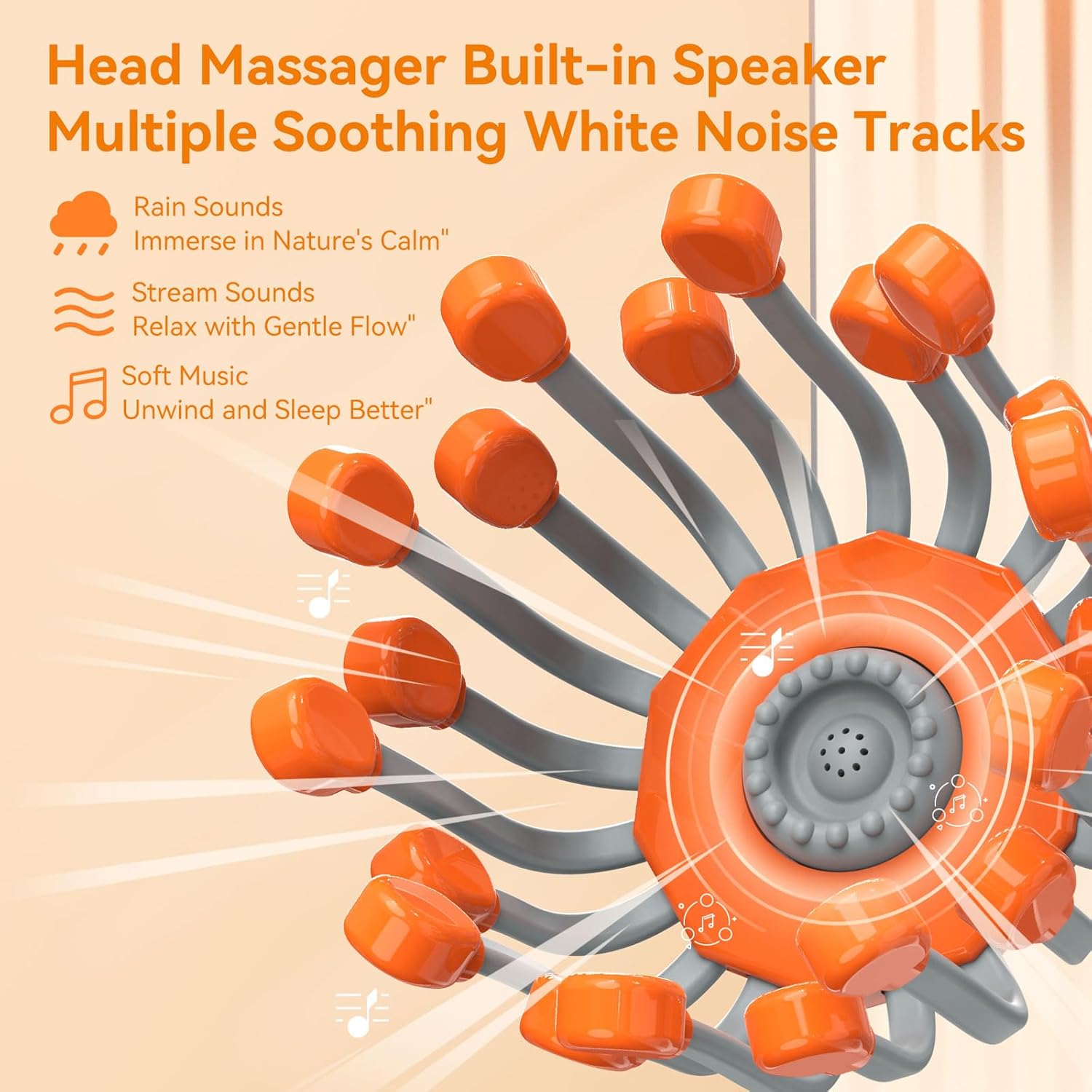 🎉Last Day 60% OFF⏰️Electric Scalp Massager/Head Massager Scalp + 20 Independent Massage Nodes +5 Modes+ 360° Adjustable Head Massager