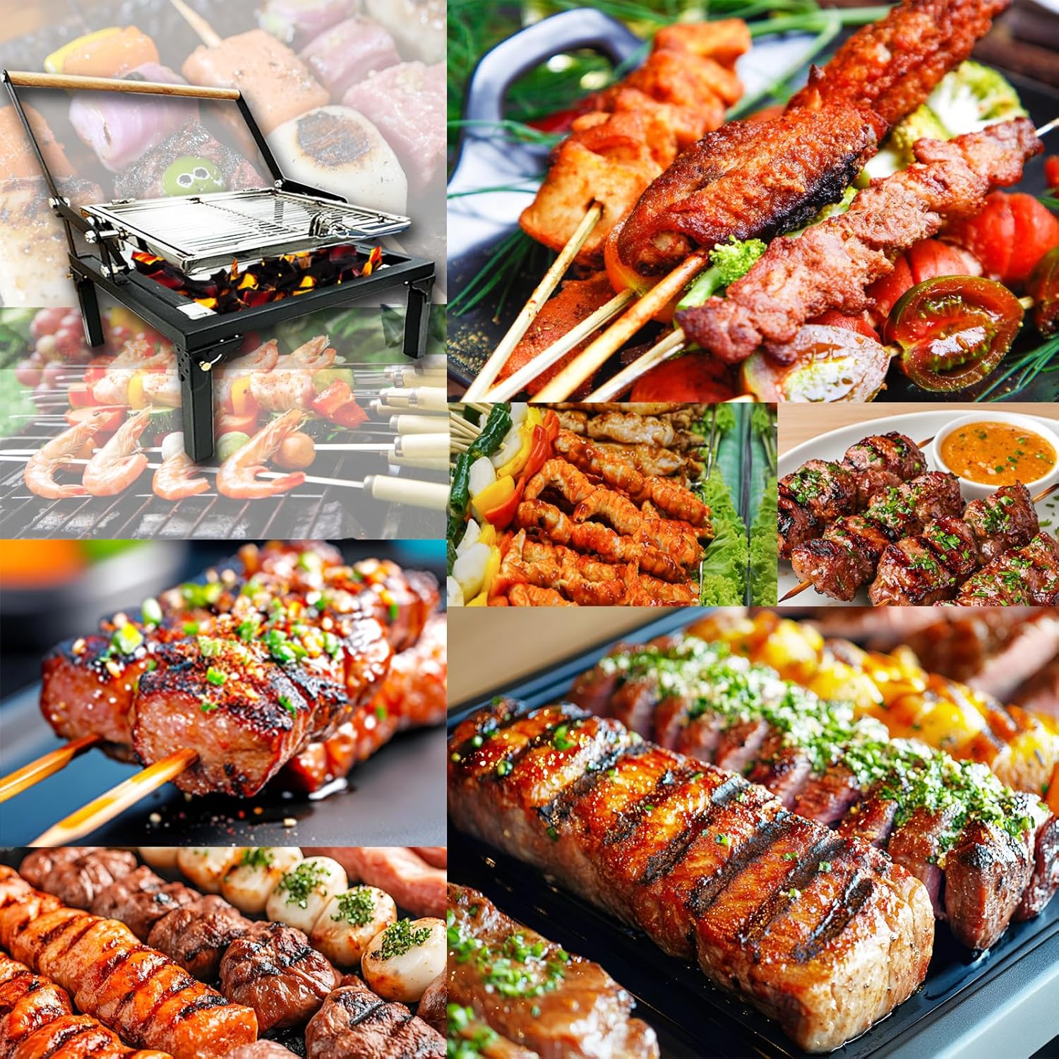 Charcoal Flip Grill for BBQ