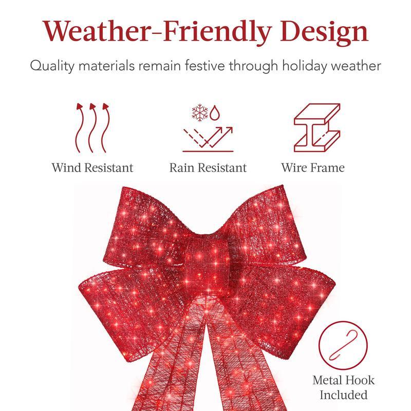 Best Choice Products Pre-Lit Christmas Bow