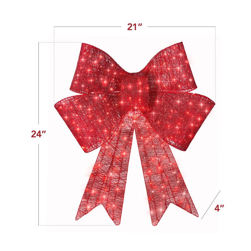 Best Choice Products Pre-Lit Christmas Bow