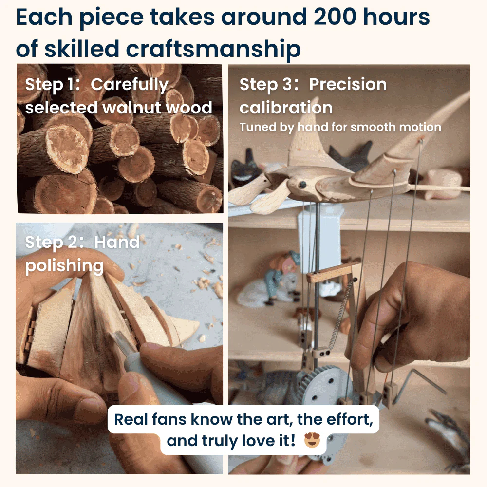 AquaRay  Handcrafted Wooden Automaton