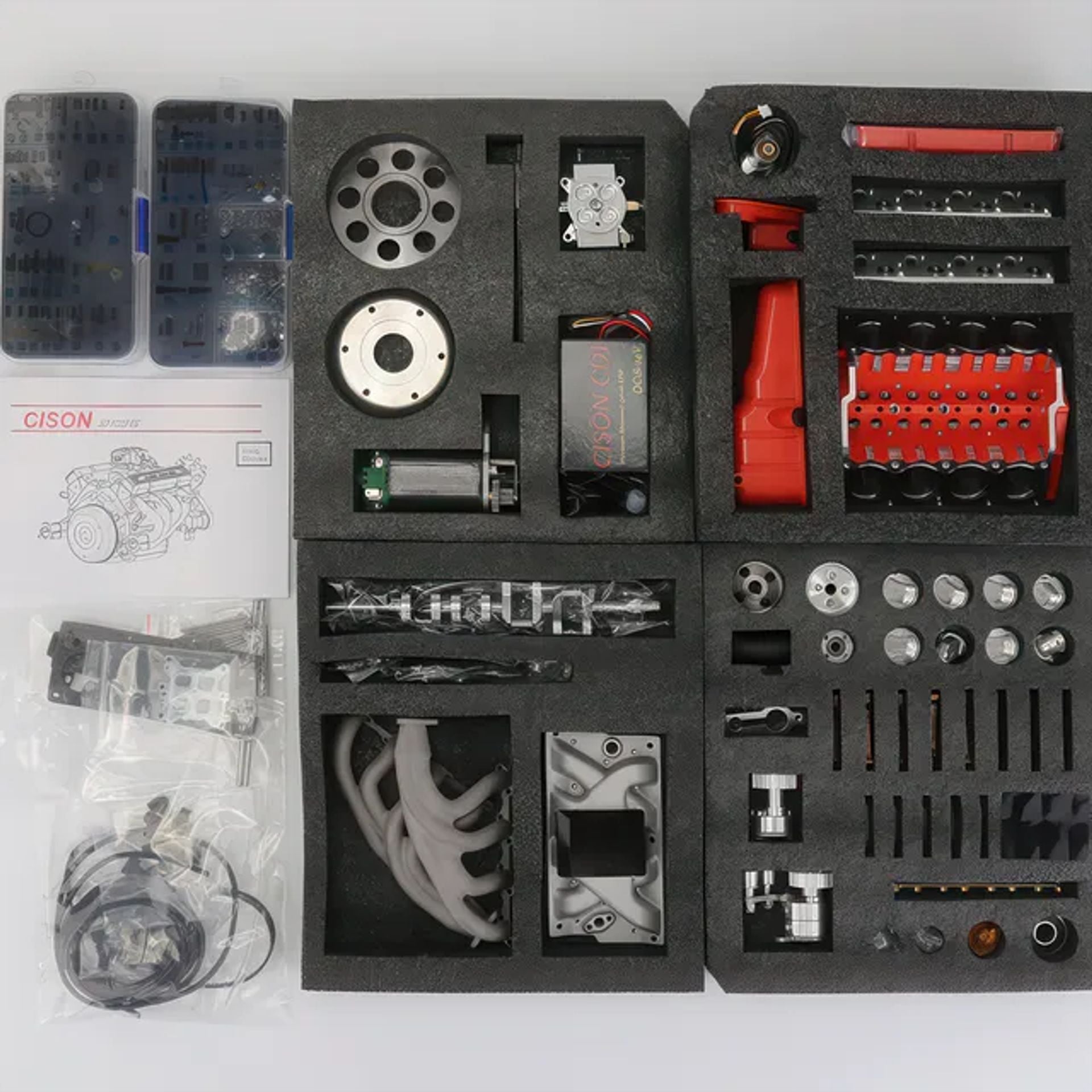 🎉Last Day Promotion 50% OFF + FREESHIPPING🔥 - Gasoline OHV V8 Small-block Engine Model Kits