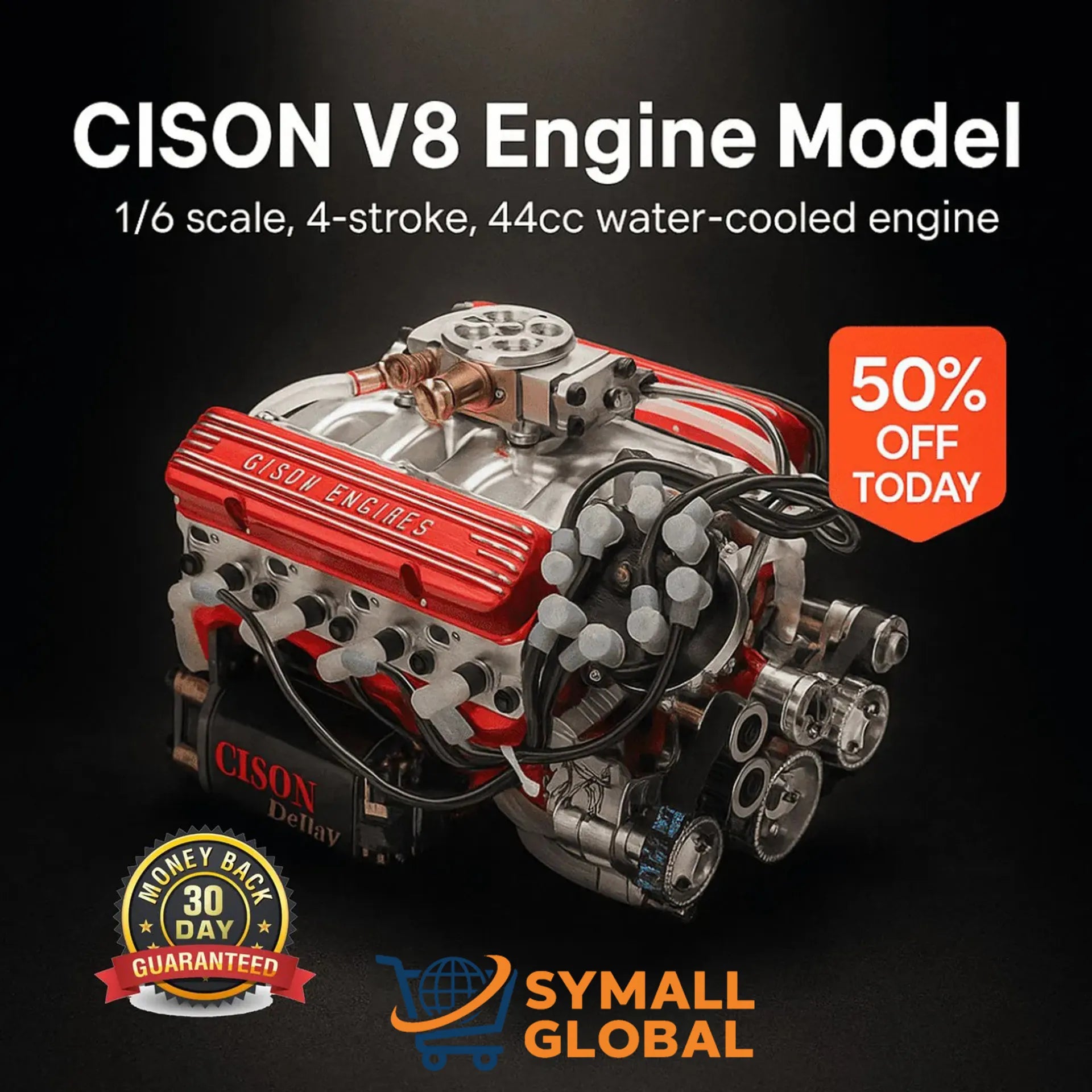 🎉Last Day Promotion 50% OFF + FREESHIPPING🔥 - Gasoline OHV V8 Small-block Engine Model Kits
