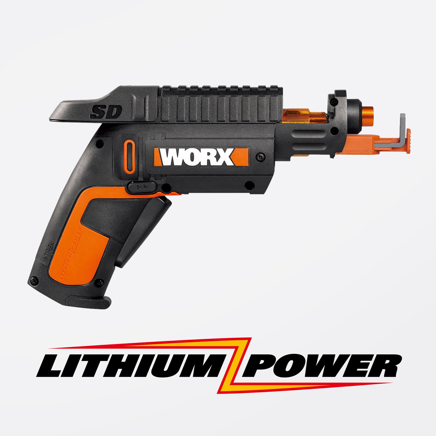 Worx 4V Electric Screwdriver, Rechargeable Cordless Power Screwdriver Set with 6 Bits, Screw Holder, Charger - WX255L