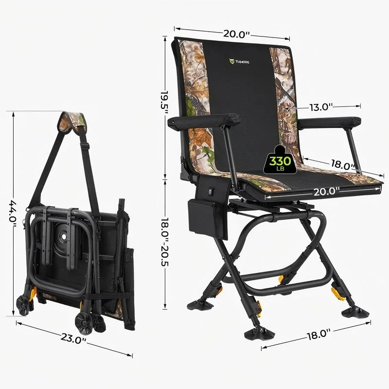 Adjustable Height Heated Hunting Chair
