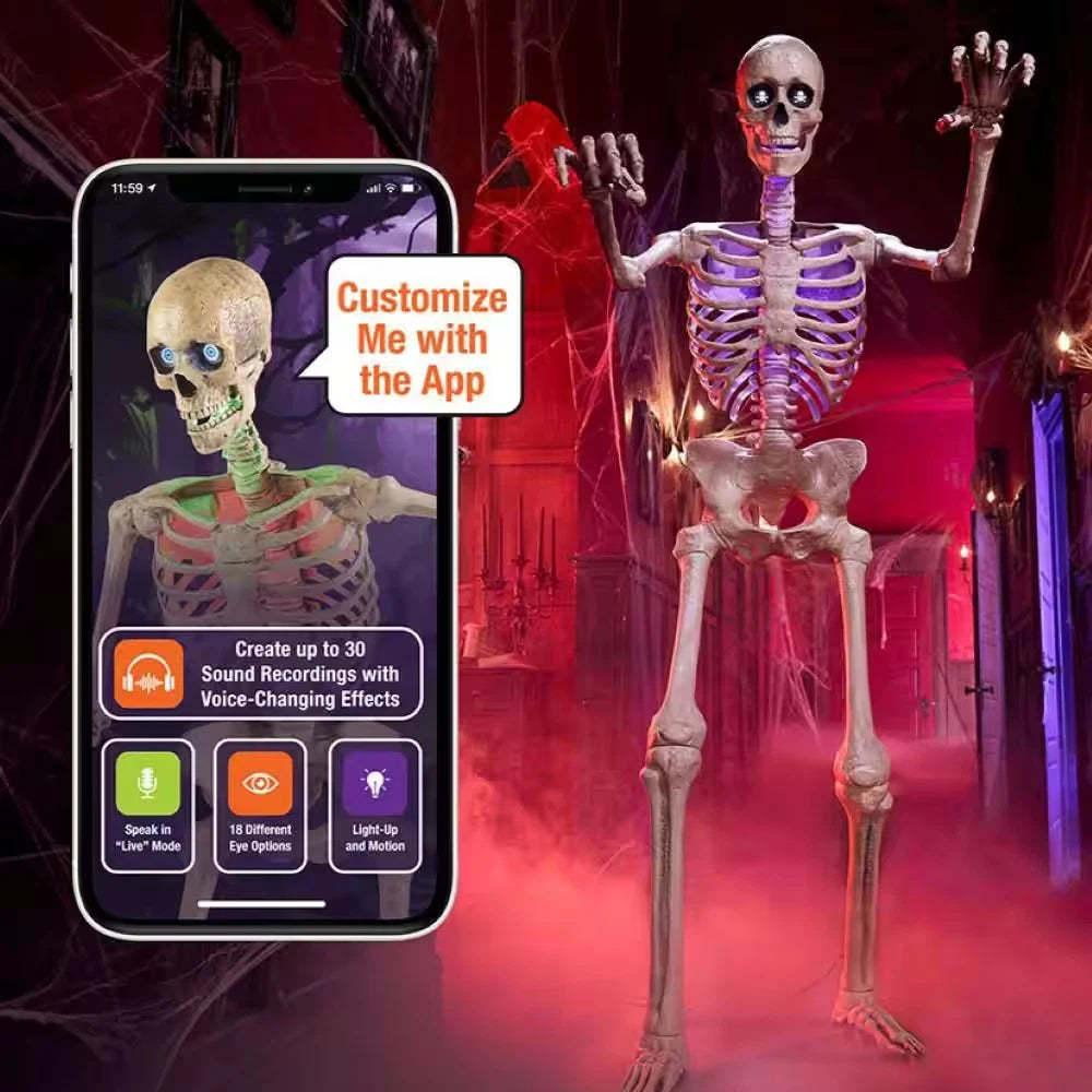 Early Bird Halloween Special 6.5 ft Grave & Bones Animated LED