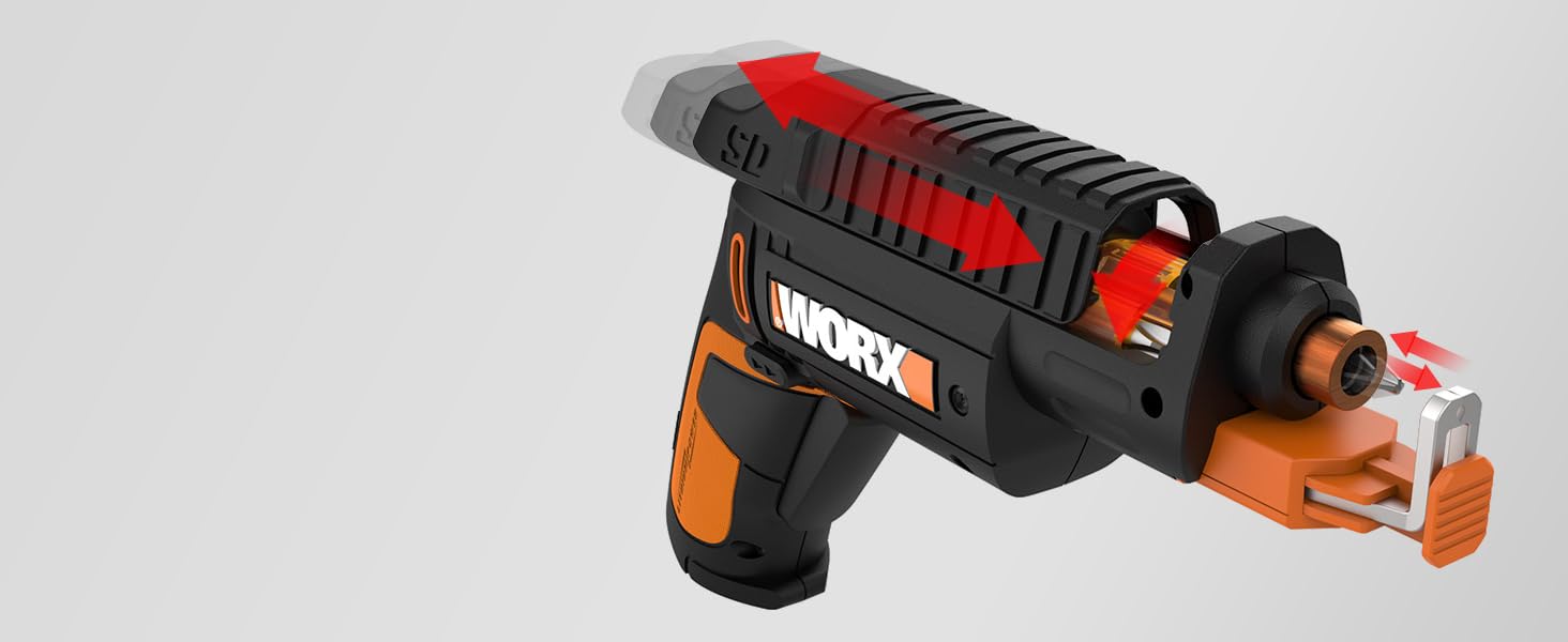 Cycle between your favorite 6 bits by pumping the shaft. No more dropping bits on the ground or