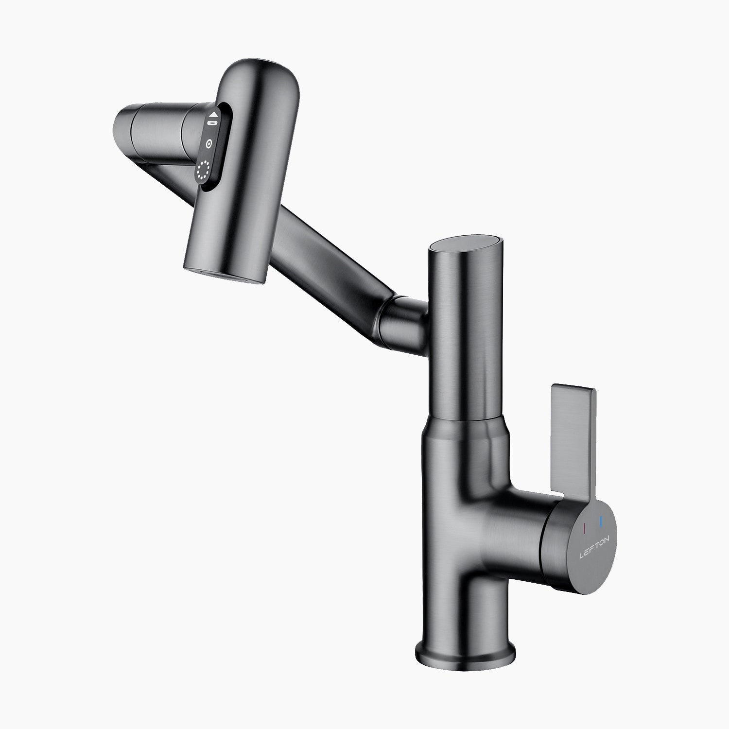 Lefton Single - Hole Rotatable Faucet with Temperature Display - BF2204 - Bathroom Faucets - Lefton Home