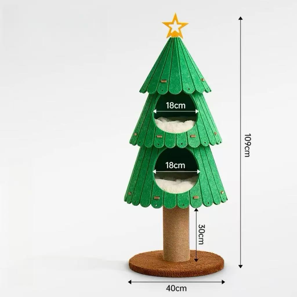 Christmas tree cat tree