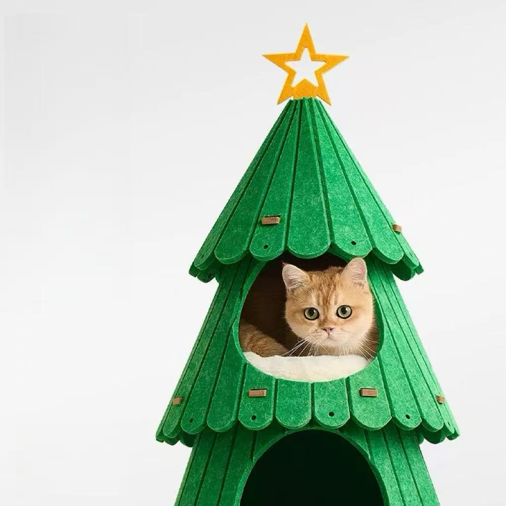 Christmas tree cat tree