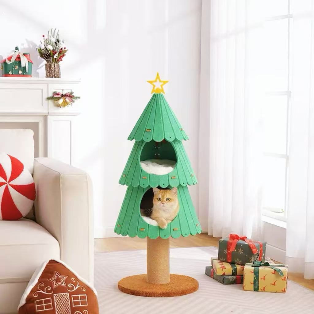 Christmas tree cat tree