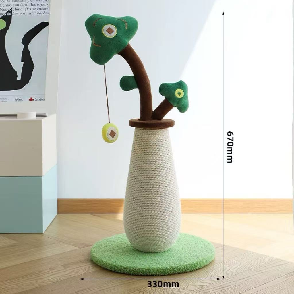 Money Tree Cat Scratch Pillar - Cat Toy